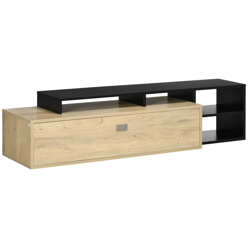 Mobile TV per TV fino a 65 pollici ¨C zephmum ¨C Grigio, Truciolato, 120x30x46 cm