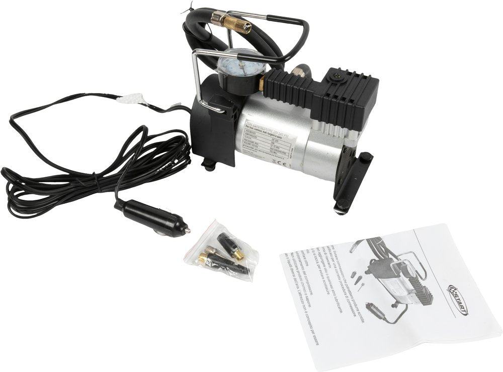 Mini compressore 12V 150 PSI per auto con manometro integrato