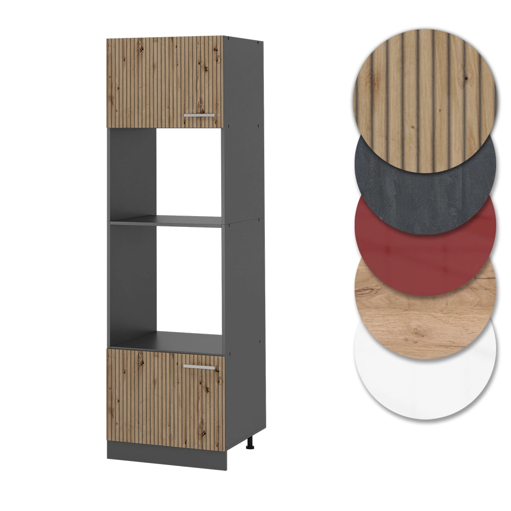 Vicco Set mobili bagno Rovere artigianale 60 cm