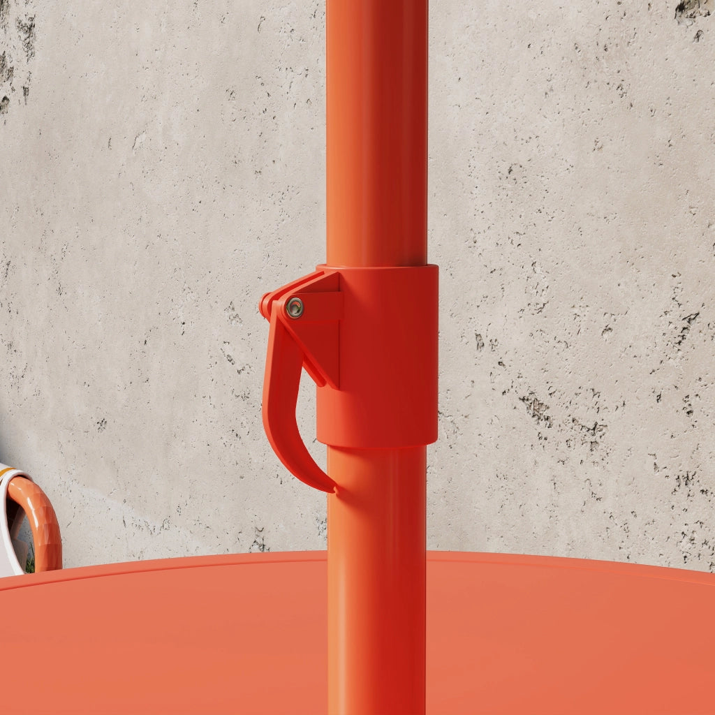 Set da Giardino per Bambini Tavolino con Ombrellone Arancione ¨C zephmum ¨C Legno