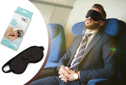 Nachtmasker in Seta e Cotone, con Cintura Elastica, per Occhi Sensibili, 20,5x10x0,2cm, Unisex