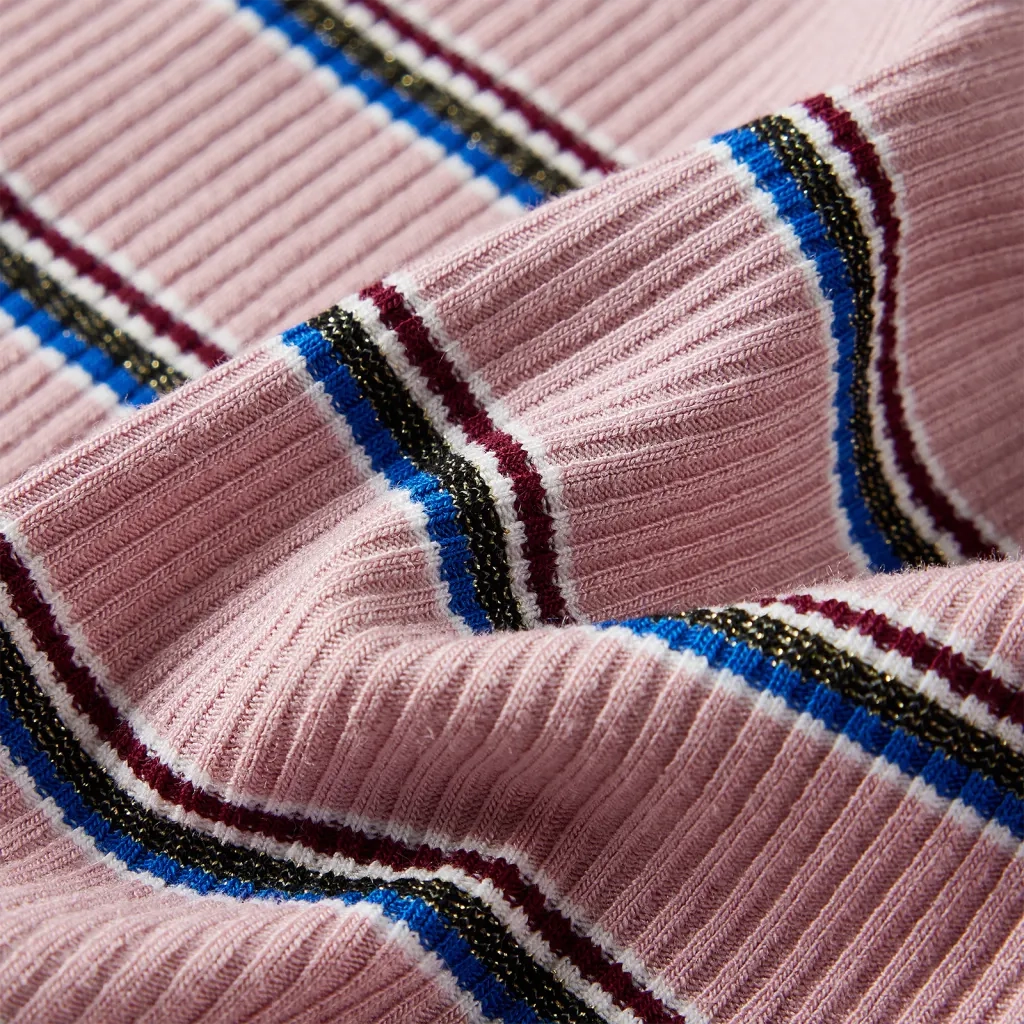 Maglietta da Bambina a Maniche Lunghe Rosa Chiaro 128 14117