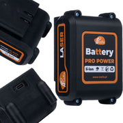 Batteria Li-Ion 3600 mAh per Livella Laser | 3.7V, USB 5V/1A | Certificazione CE e RoHS