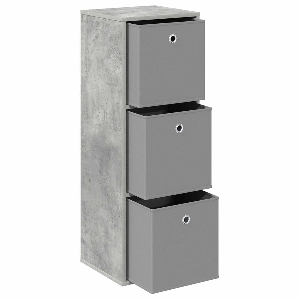 Credenza con cassetto Grigio cemento 35 x 32 x 99,5 cm 8000567