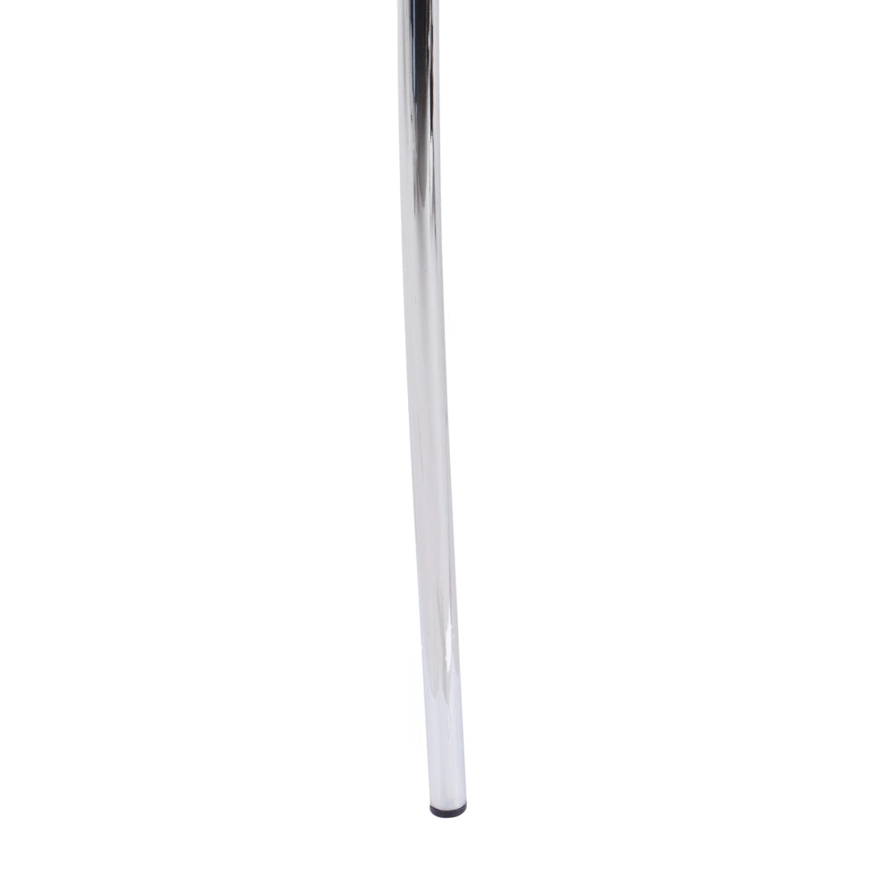 Set di 2 sedie da pranzo impilabili con sedile in plastica senza braccioli nero stile moderno