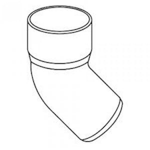 Gronda pvc color testa di moro d .080 tonda - curva 45 b08lt88q5w