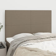 Testiera per letto Tortora 144x5x118/128 cm Tessuto 3116054