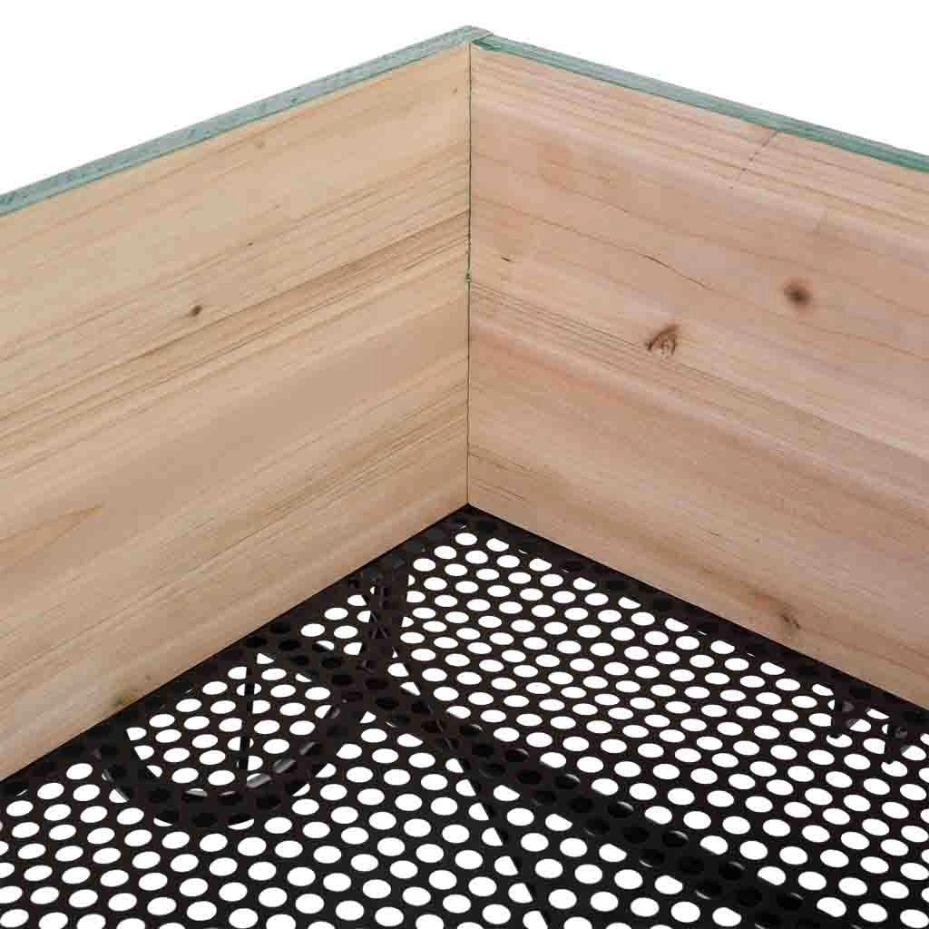 Carriola in legno e metallo con maniglia di traino 63x39,5x72h cm