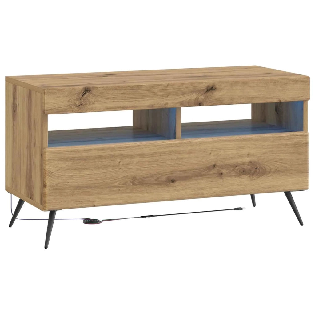 Mobile TV LED a 5 pezzi Rovere Artigianale Legno ingegnerizzato 3416933