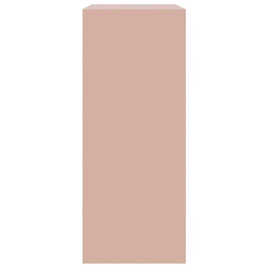 Credenza cassettiera cassettiera mobile contenitore organizer cucina soggiorno soggiorno alta 67 x 39 x 95 cm acciaio Rosa 02_0035157