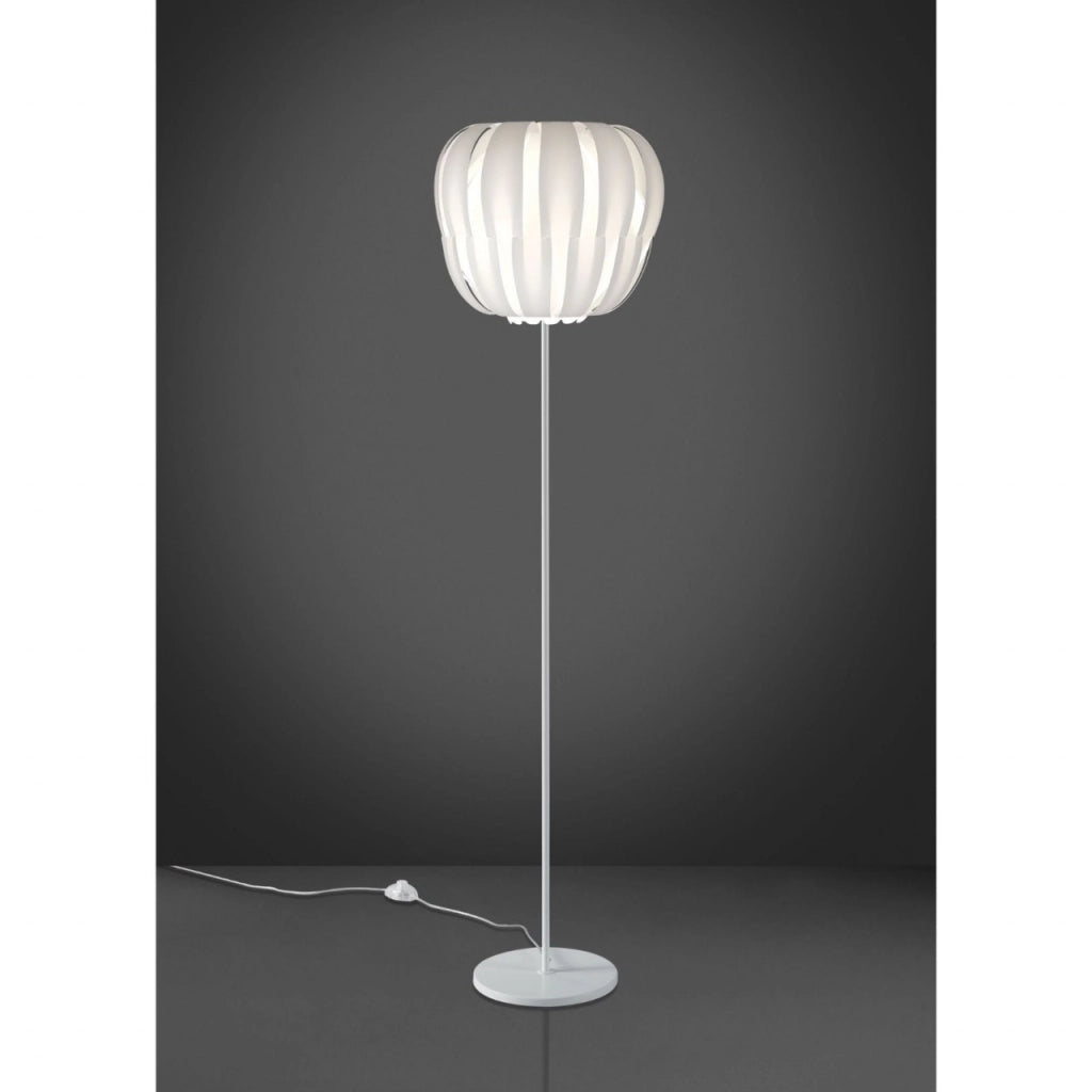 Piantana Base  e Stelo Bianco in Metallo Cm. 42 x 172h
