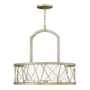 Lampada a sospensione Nest Hinkley argento Ø61 3xE27