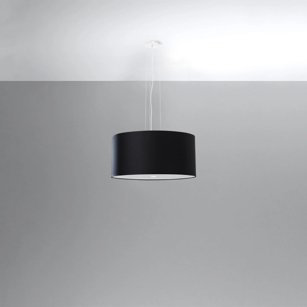 Lampada a sospensione nera Ø50 DUETTO Pure Lume 5xE27