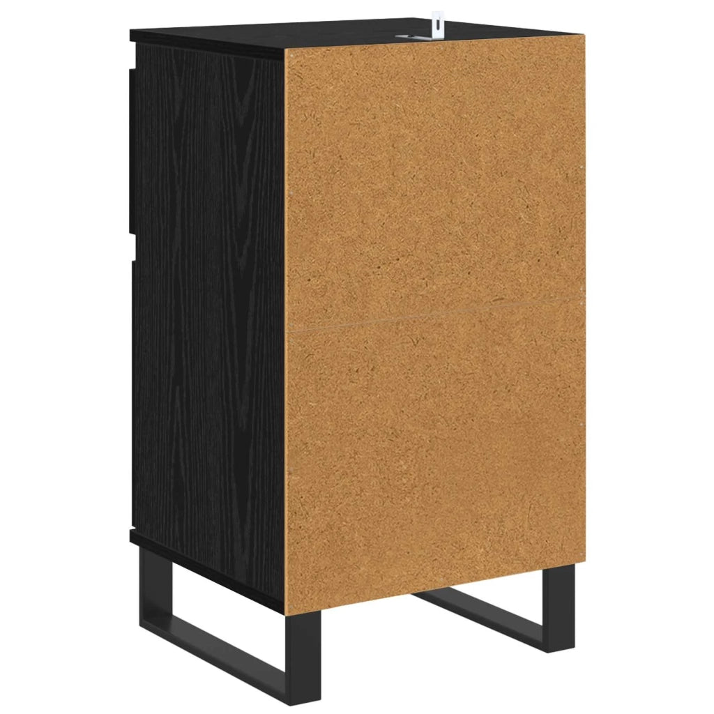 Credenza | Madia | Buffet da pranzo | Armadio da pranzo Rovere nero 35 x 40 x 70 cm Legno multistrato