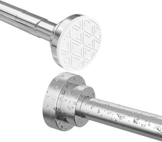 Maniglia per doccia regolabile in acciaio inossidabile - 48-133cm - Argento
