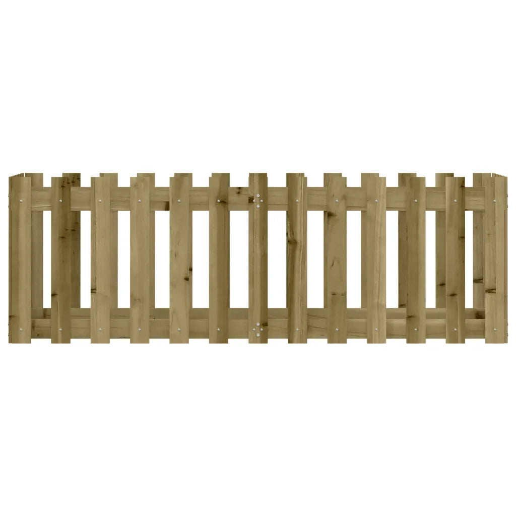 Fioriera da Giardino Recinzione 150x50x50cm in Pino Impregnato 832496