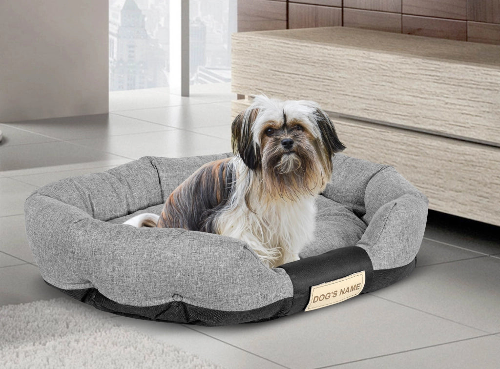 AIO FACTORY Cuccia per cani personalizzabile 100x75 cm impermeabile grigio