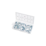 Trade Shop - Set 26 Pezzi Fascette Ferro Per Tubi Varie Misure ø 16-40 Mm Stringitubo A Bullone -