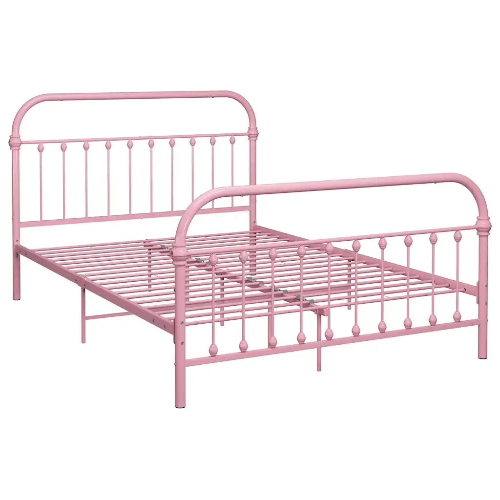 Giroletto-Struttura Letto Rosa in Metallo 120x200 cm 913906