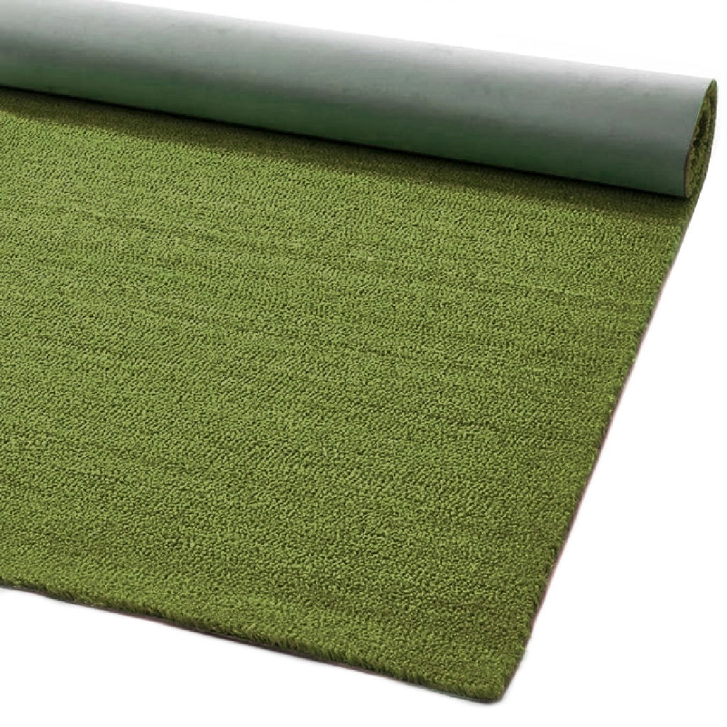 Zerbino Cocco Naturale Colorato Antiscivolo Su Misura Tappeto Ingresso Entrata 50x90 cm Verde