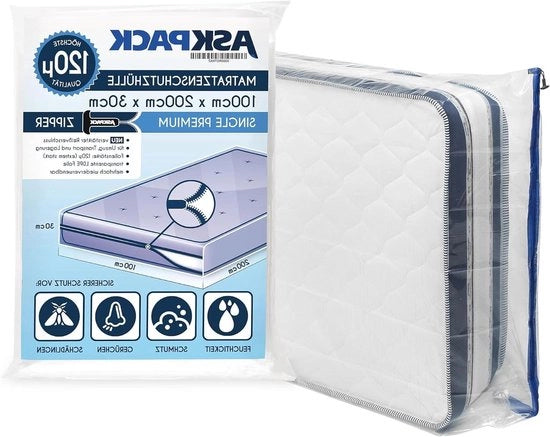 Matracci con Anello di Ritenzione - Dimensioni da XS a XXL - Impermeabile e Resistente alle Sollecitazioni - Film di Protezione Estremamente Resistente - Materiale fino a 120 micron - Ideale per la Stoccaggio e il Trasporto - 90x200 cm