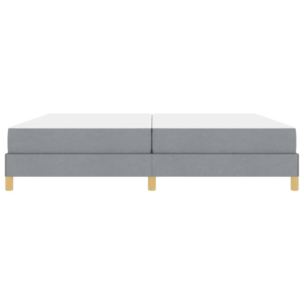 Letto a molle con materasso Grigio chiaro 200 x 200 cm Tessuto 3398591