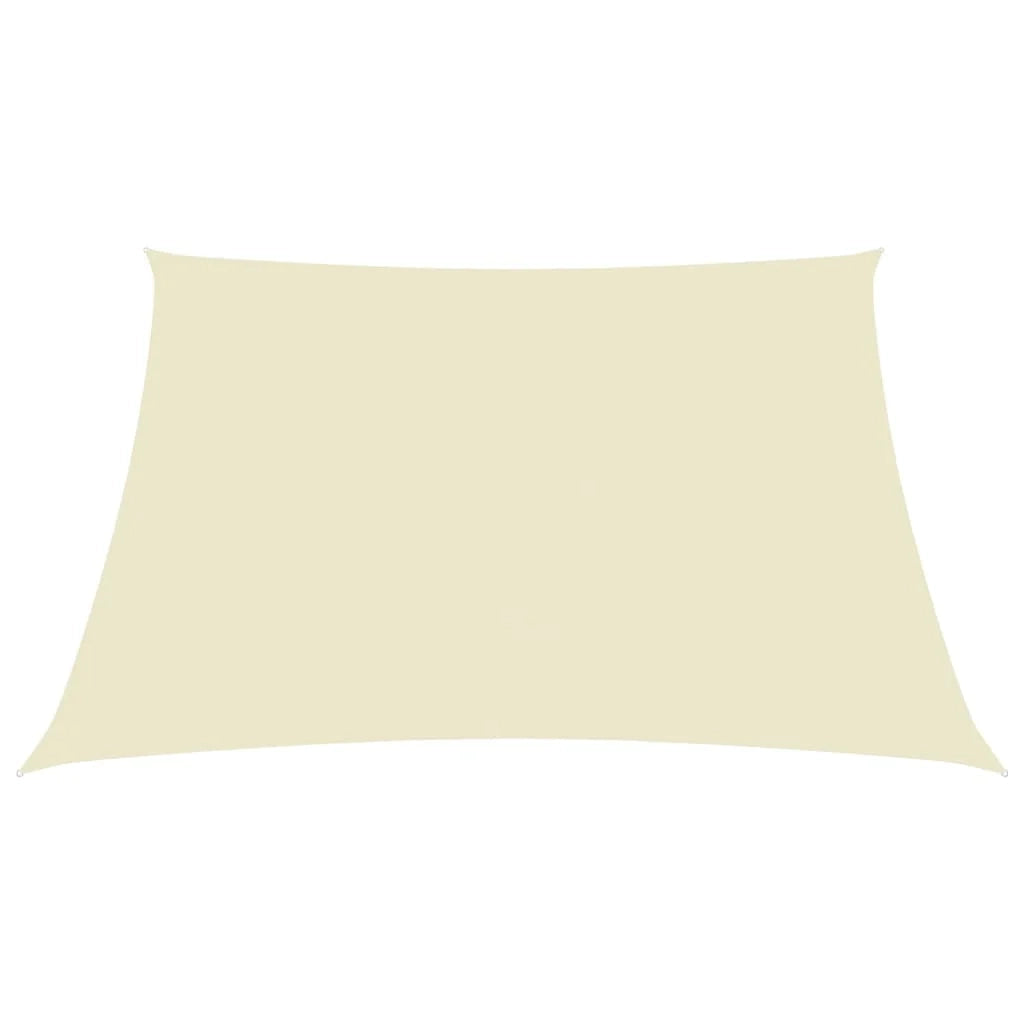 Vela ombreggiante/ombrellone rettangolare in tessuto Oxford 6 x 7 m crema 02_0009736
