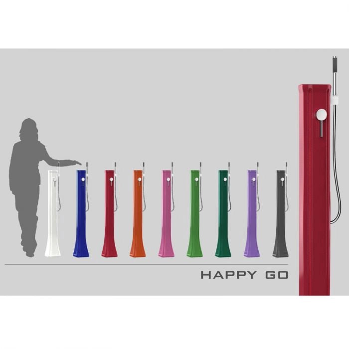 Doccia solare da esterno HAPPY GO 19 LITRI in polietilene, con doccetta mobile - Doccia Solare Da Esterno Happy Go 19 Litri In Polietilene, Con Doccetta Mobile Colore Verde