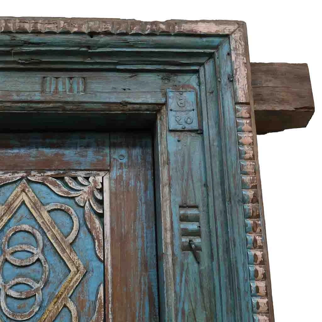 Porta in legno marrone 127x19x213h cm