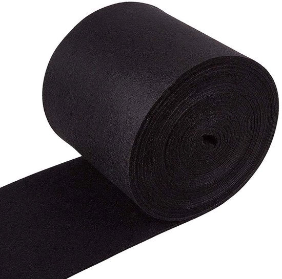 Veloce scelta - Velluto in poliestere 6 m x 14 cm - 3 mm spesso - Tessuto di velluto - Soffice - Resistente all'usura - Per cucire/saldare/decorare - Velluto