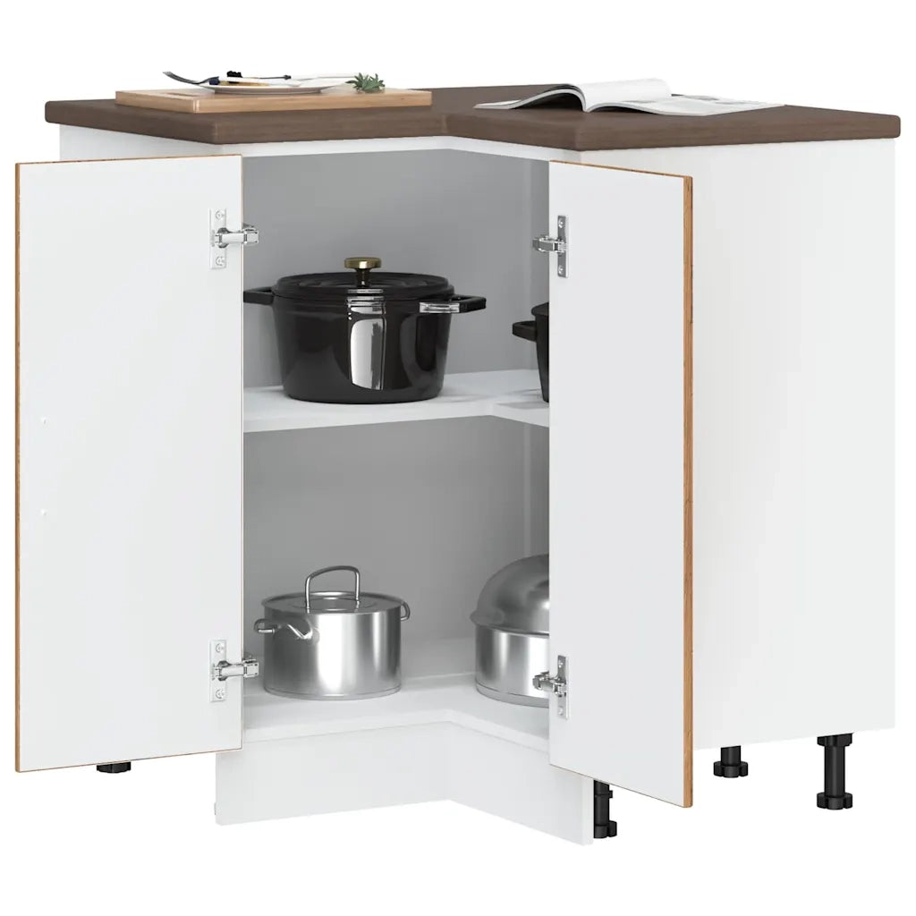 Base ad Angolo Cucina Porto Legno Antico in Legno Multistrato