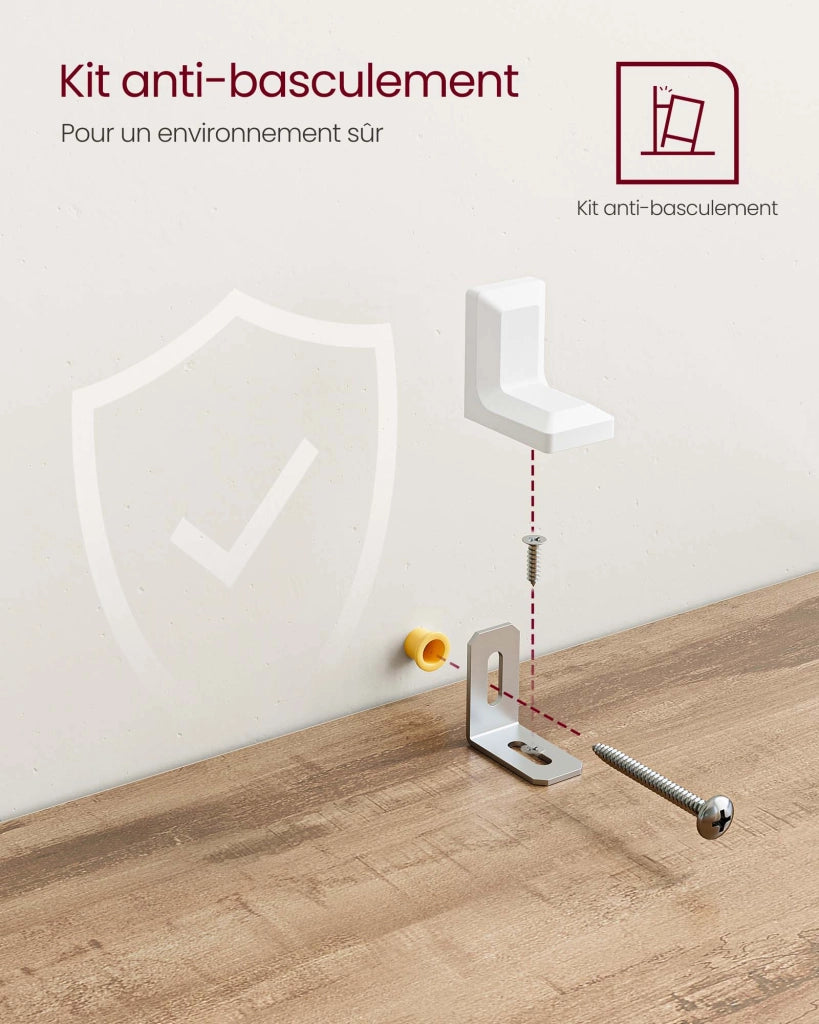 Scaffale portaoggetti a scala con 6 scomparti per libreria soggiorno camera da letto bianco 12_0005764