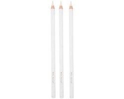 Houtskoolstift bianco - Disegno con carbone - Durezza media - Colore bianco - Materiale artistico - Adatto per disegni di abbigliamento - 2...