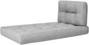 Set di cuscini per pallet, Grigio, 2 parti, per l'utilizzo su europallet per ambienti interni ed esterni