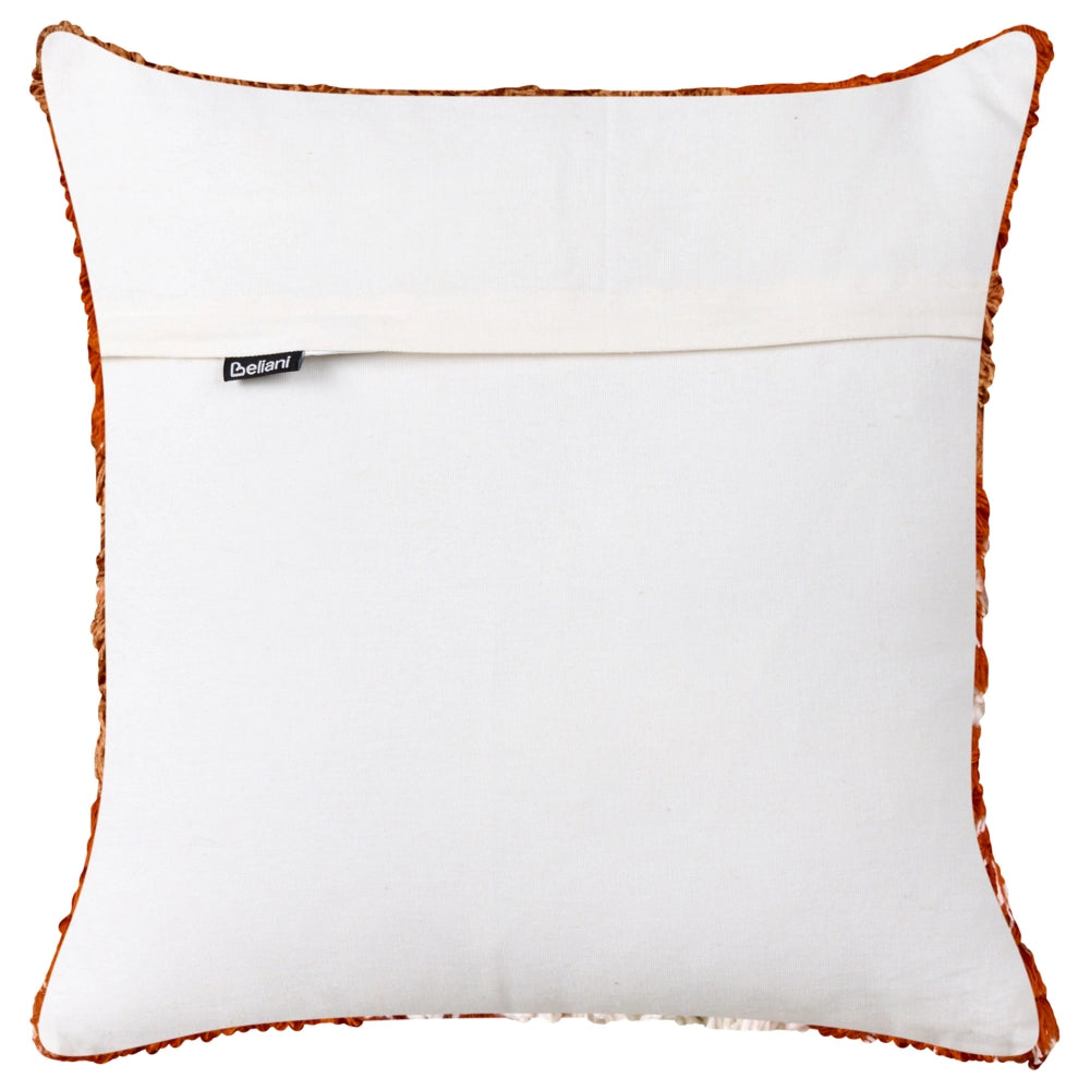 Set di 2 cuscini trapuntati in tessuto arancione 45 x 45 cm cuscini decorativi