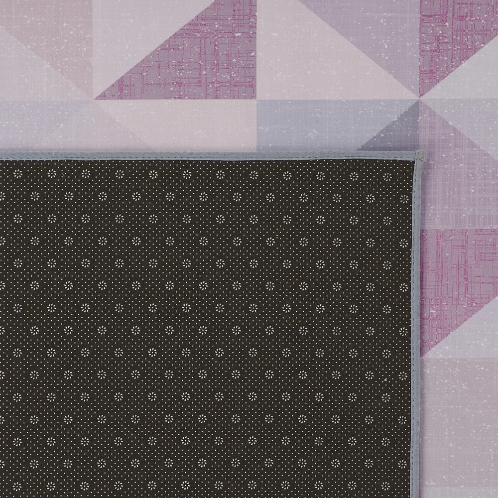 Tappeto tappetino Pastello Blu Grigio 140 x 200 cm Motivo Triangolo Tappeto Moderno Contemporaneo