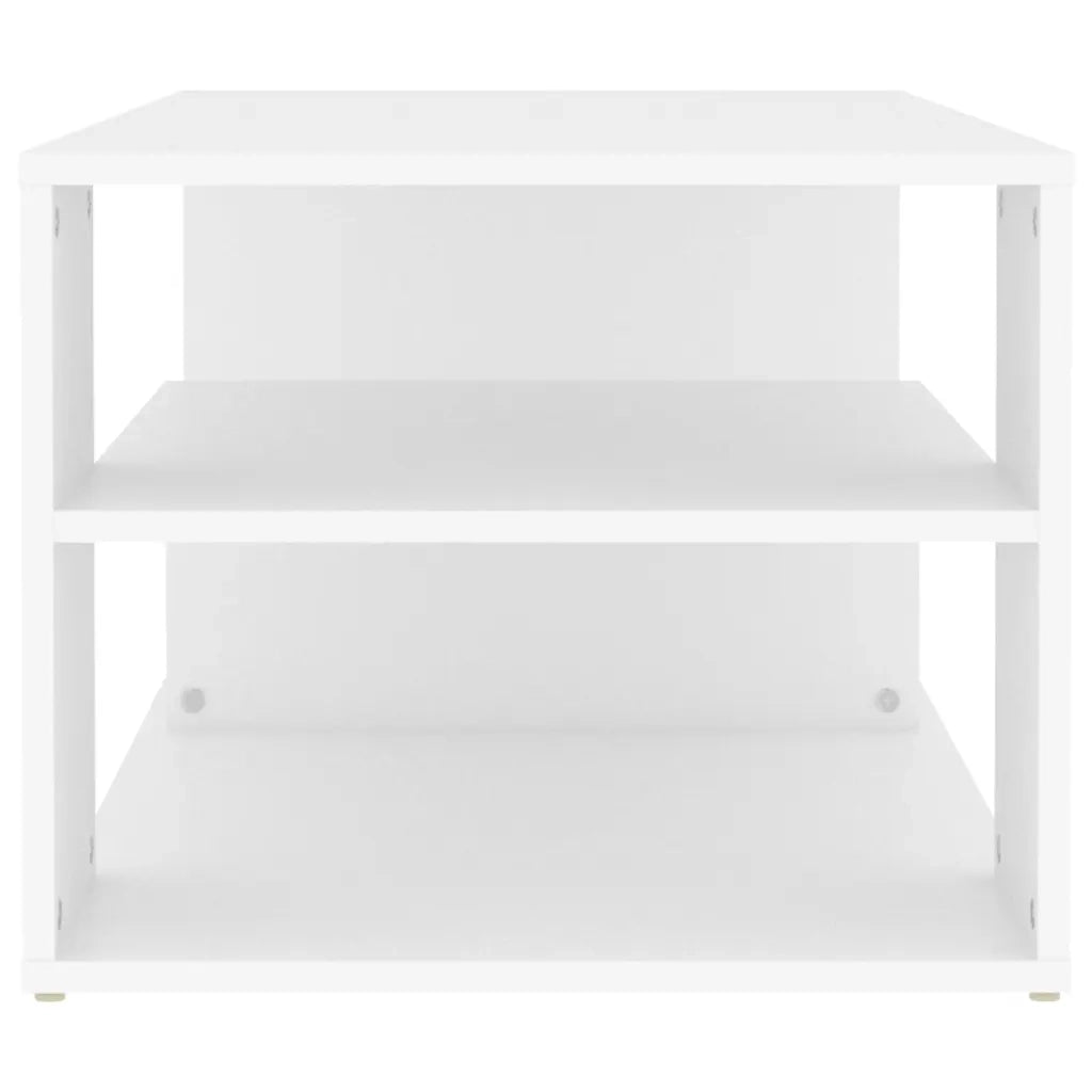 Tavolino da CaffÃ¨ Bianco 100x50x40 cm in Truciolato cod mxl 55498