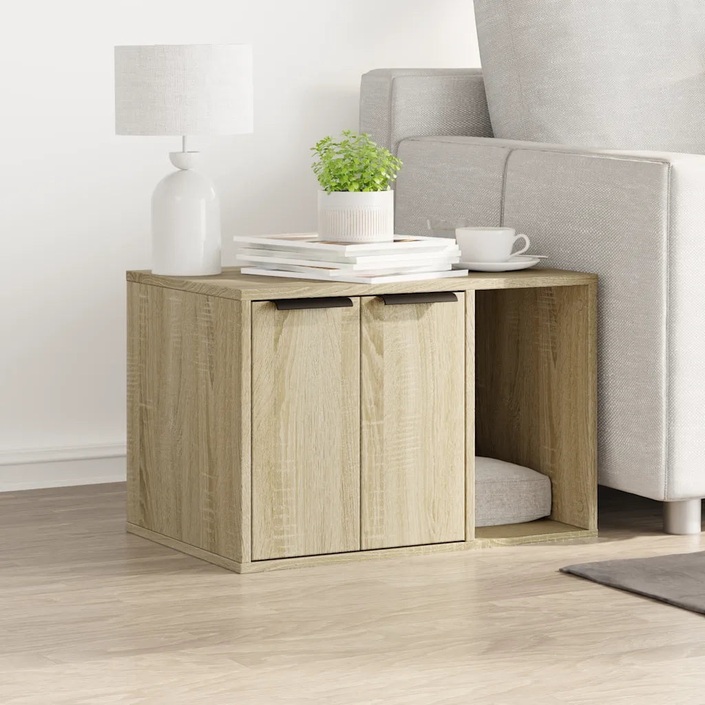 Recinto Lettiera Gatti Rovere Sonoma 60x40x40 cm in Truciolato 857726