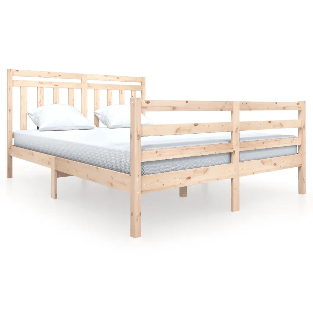 Giroletto-Struttura Letto in Legno Massello 160x200 cm 157840
