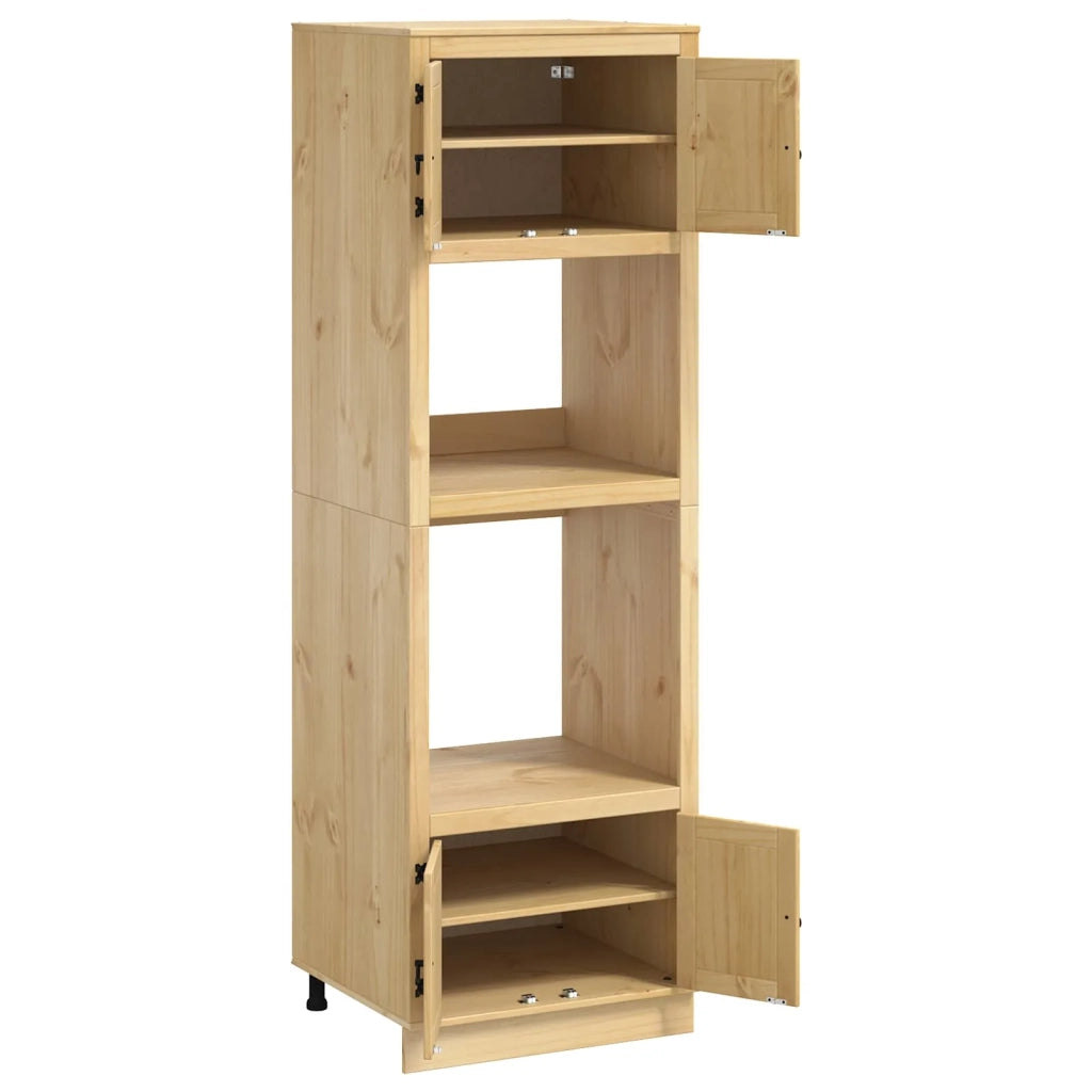 Armadietto SKI Marrone Miele 66 x 58 x 207 cm Pino massello