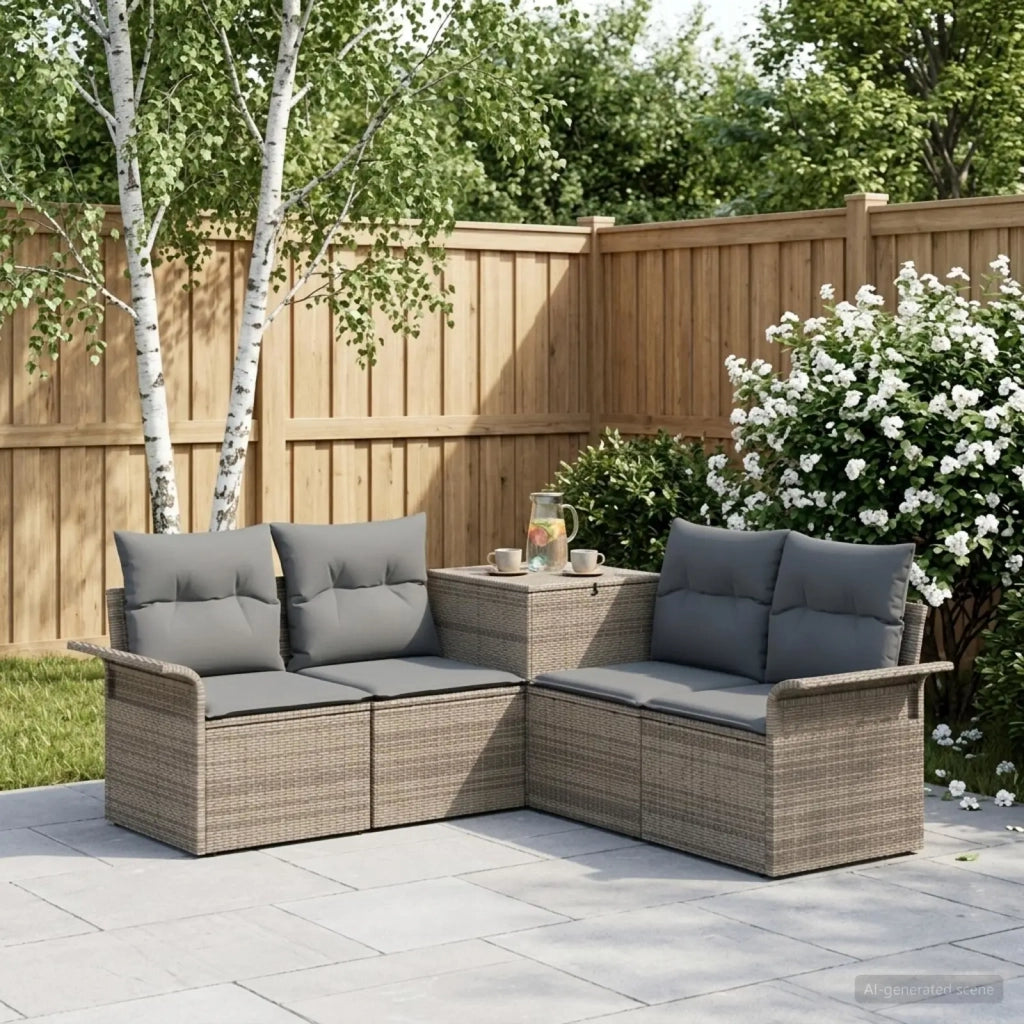 Set di divani 5 pz Grigio e Grigio Scuro 3447740