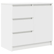 Credenza | Madia | Buffet da pranzo | Armadio da pranzo con Cassetto Bianco 71x35x65 cm in Legno Multistrato