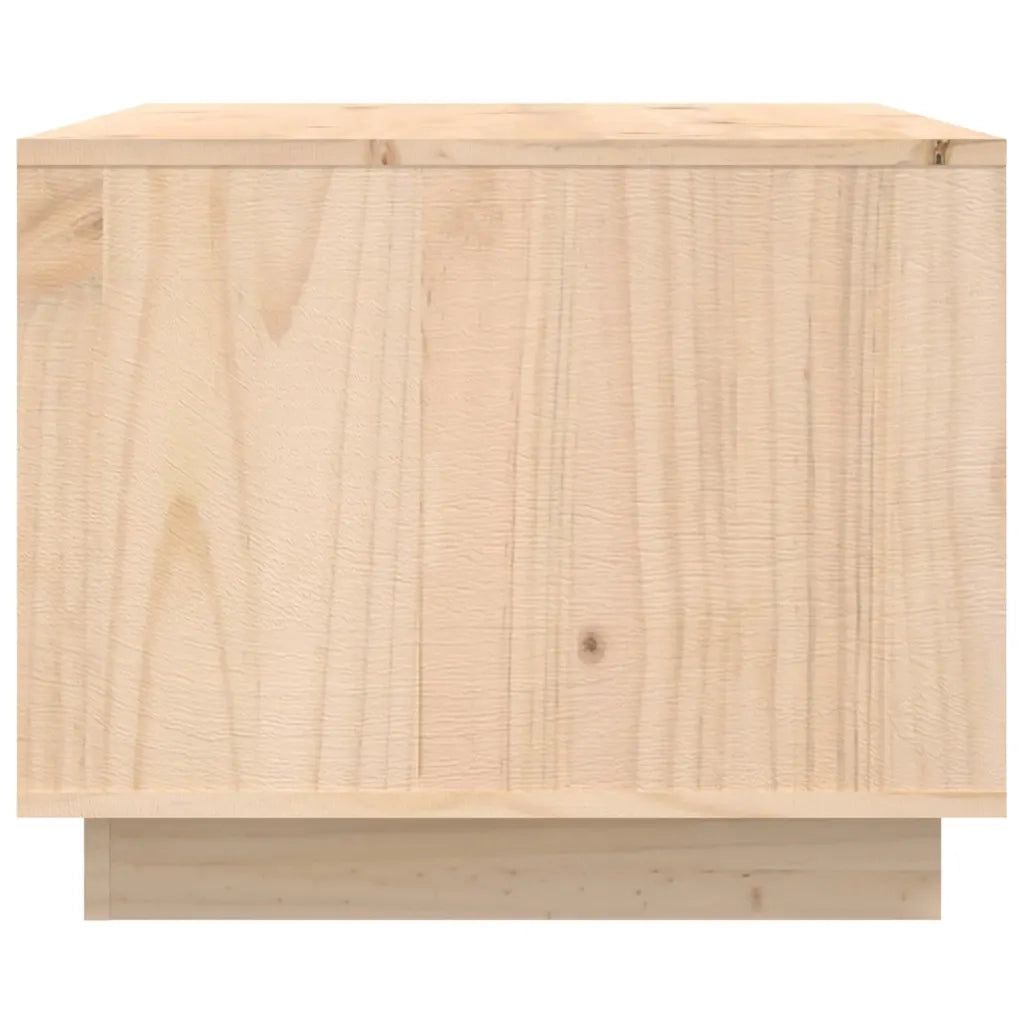 Tavolino da Salotto 80x50x40 cm Legno Massello di Pino