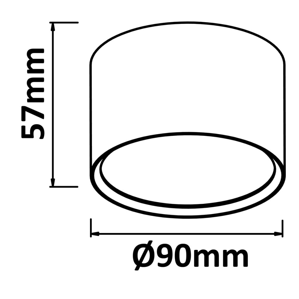 Spot soffitto Kendal bianco Ø9cm LED 6W CCT IP54 Light Prestige