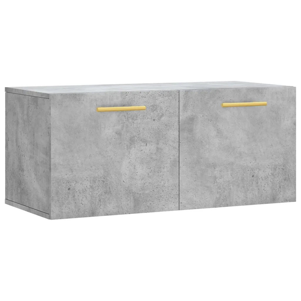 Mobile a Parete Grigio Cemento 80x36,5x35 cm Legno Multistratocod mxl 79977