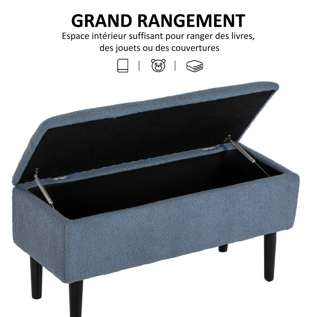 Cassa di stoccaggio ¨C zephmum ¨C blu 95x38x45 cm