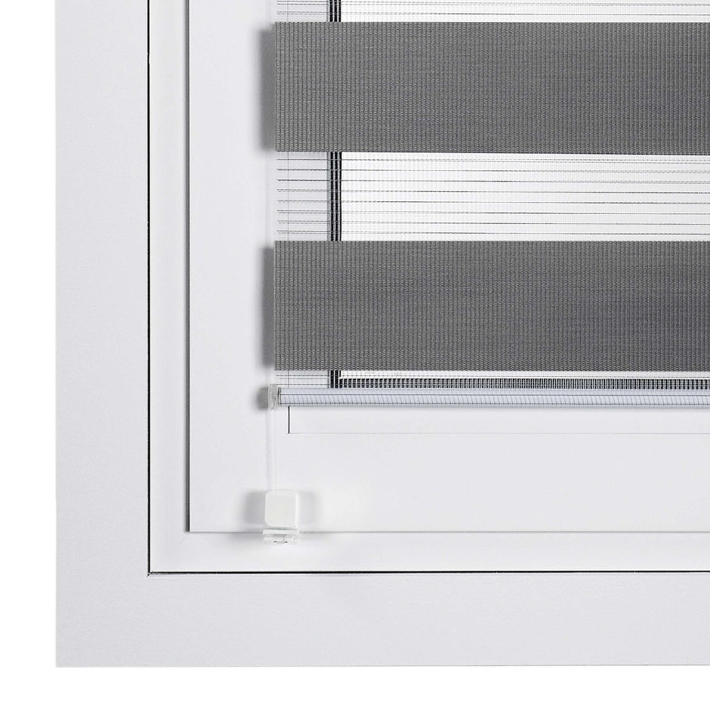 Tenda a Rullo giorno / notte installazione senza foratura EasyFix Argento 60x180 cm