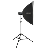 Newcomer 300 Set flash fotografico con potenza di 300 Ws, con radio a 2,4 GHz, softbox 60 x 90 cm e treppiedi per luci, per studio foto video