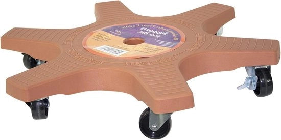 Carrello per piante in terra cotta con ruote, capacità di carico 226 kg, 127 cm, modello 50 inch