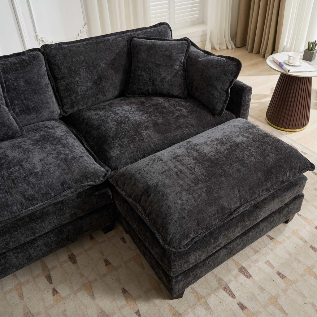 Pouf Cloud Sofa, divano componibile moderno, ideale per soggiorno, camera da letto e appartamento, comodo cuscino di seduta a doppio strato imbottito,